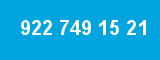 922 749 15 21
